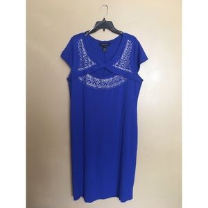 Ashley Stewart Bodycon Dress with Silver Detail